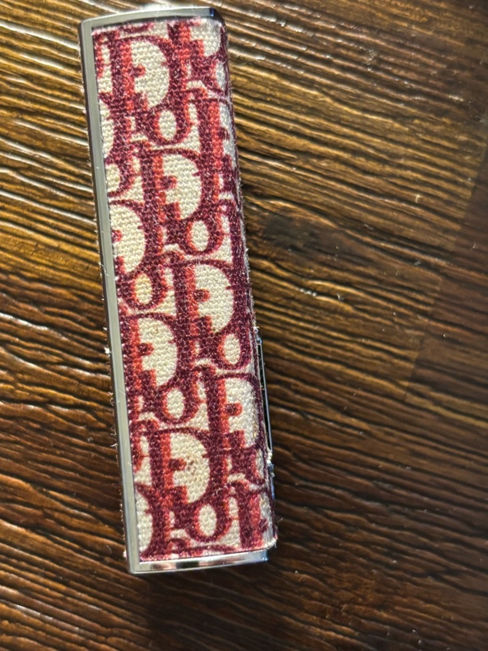 Dior Red Beige Monogram Lipstick Case - Picture 4 of 6
